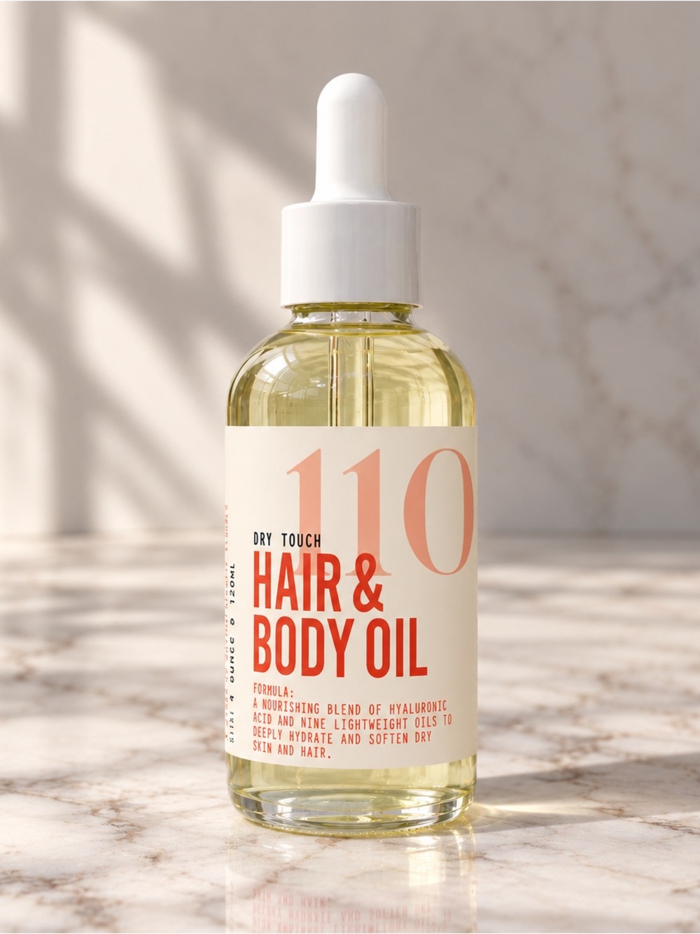 MIIM.MIIC No. 110 Marine & White Floral Dry Touch Hair & Body Oil – 120 mL